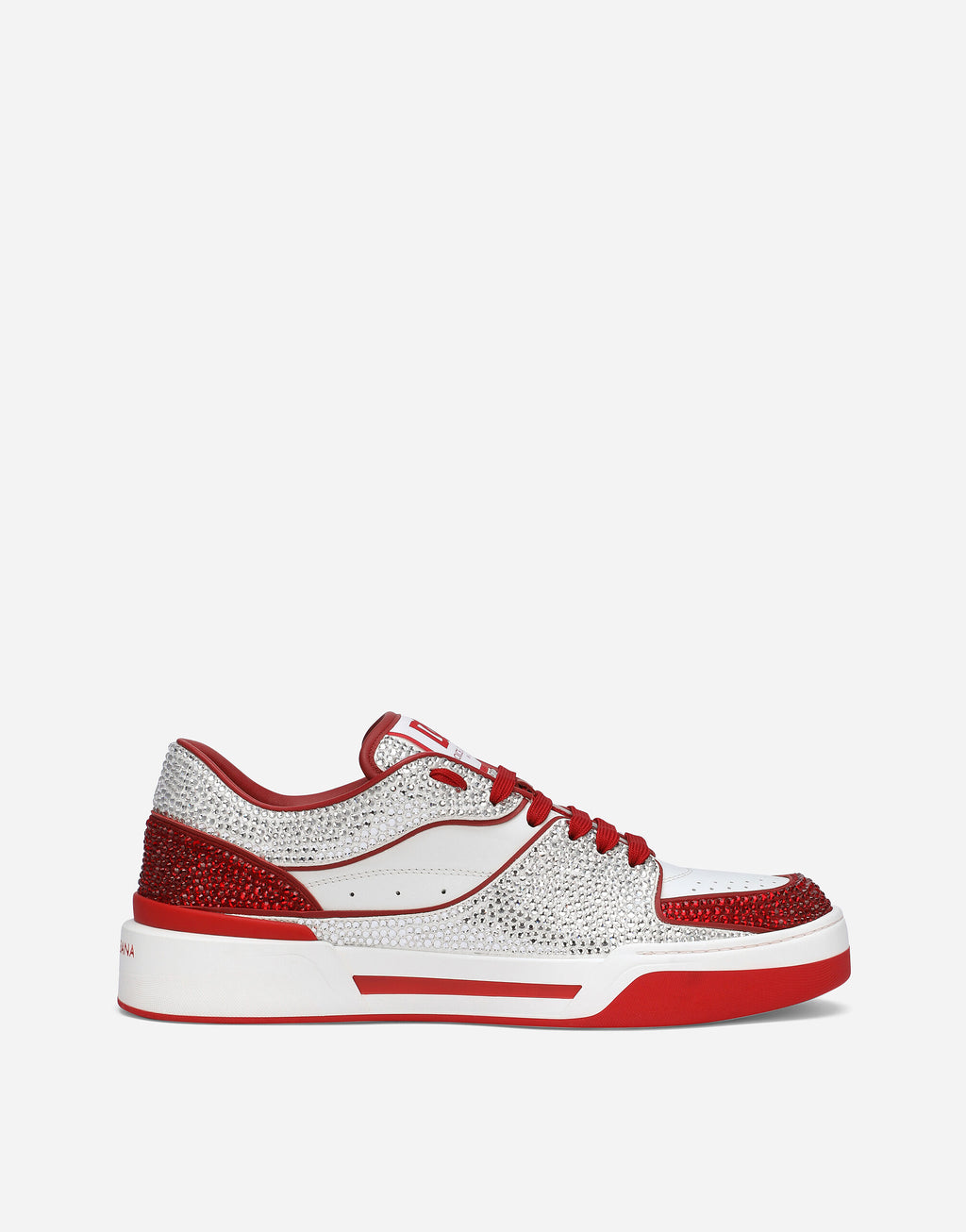 DOLCE & GABBANA New Roma sneakers with fusible rhinestones