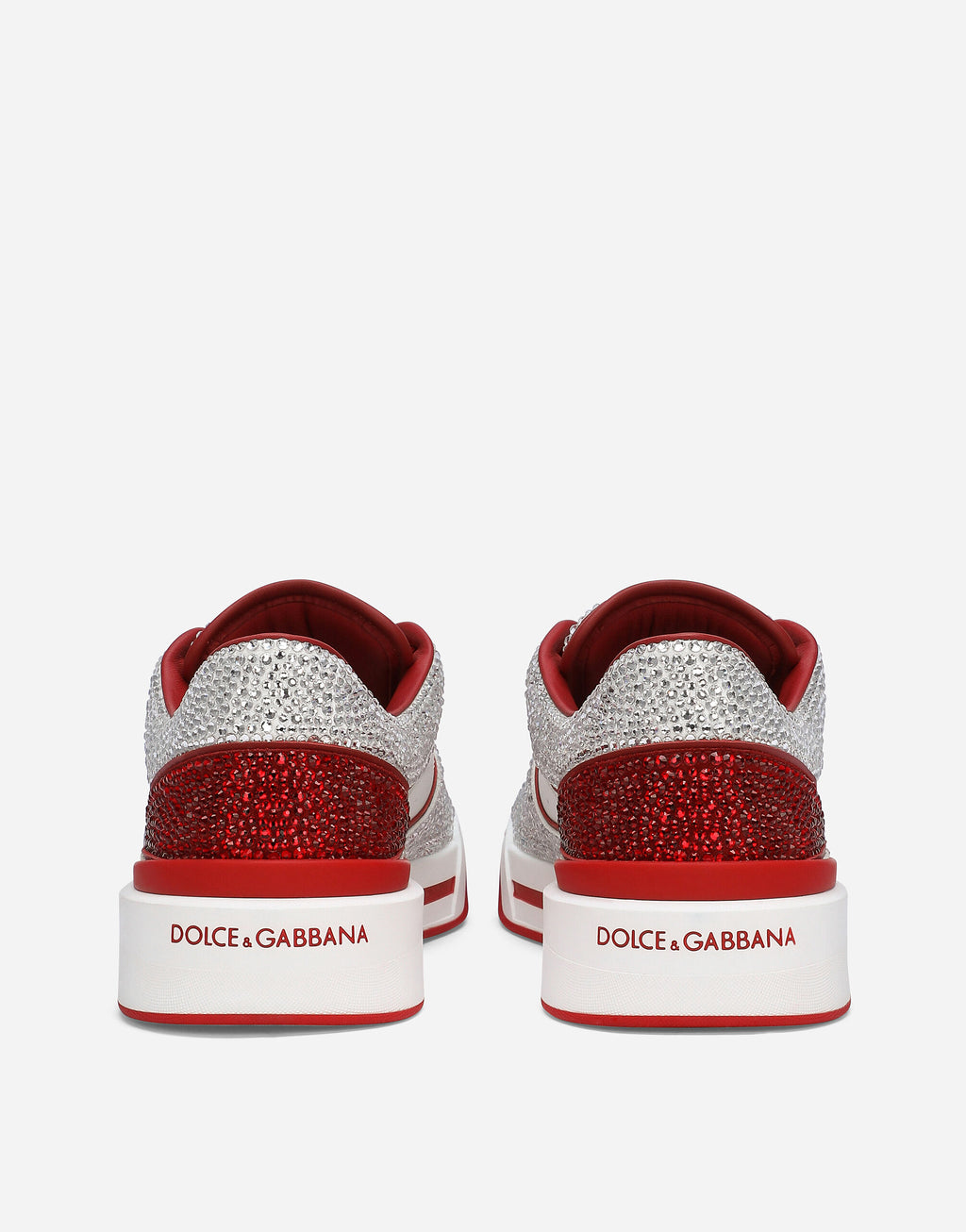 DOLCE & GABBANA New Roma sneakers with fusible rhinestones