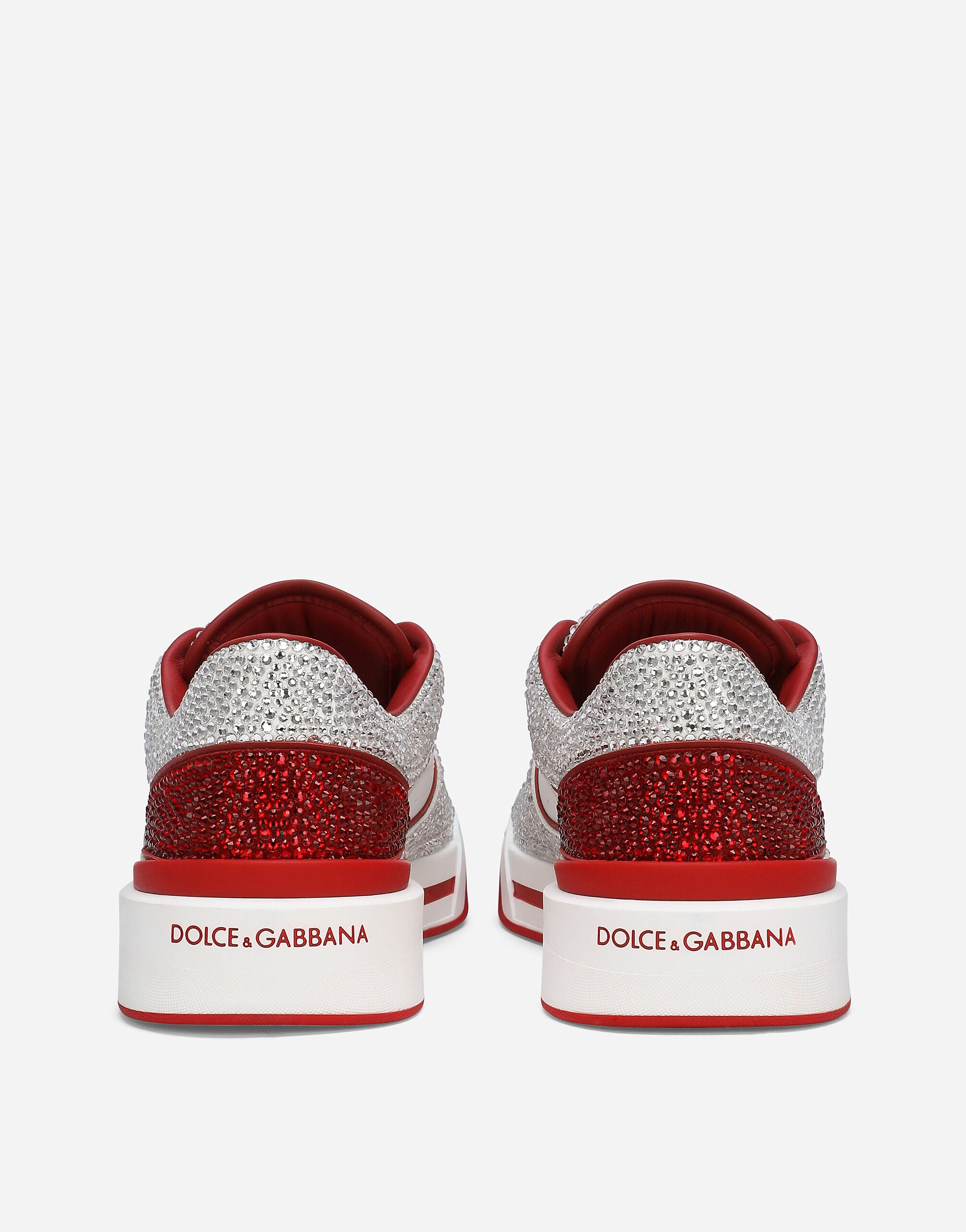 DOLCE & GABBANA New Roma sneakers with fusible rhinestones