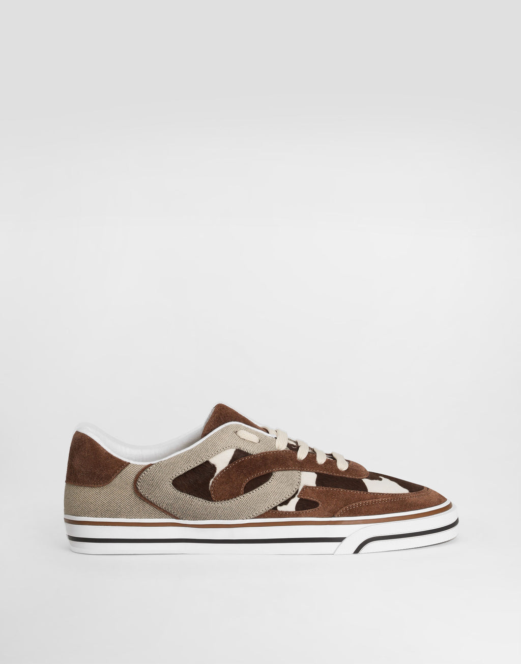 DOLCE & GABBANA sailing sneakers in printed pony