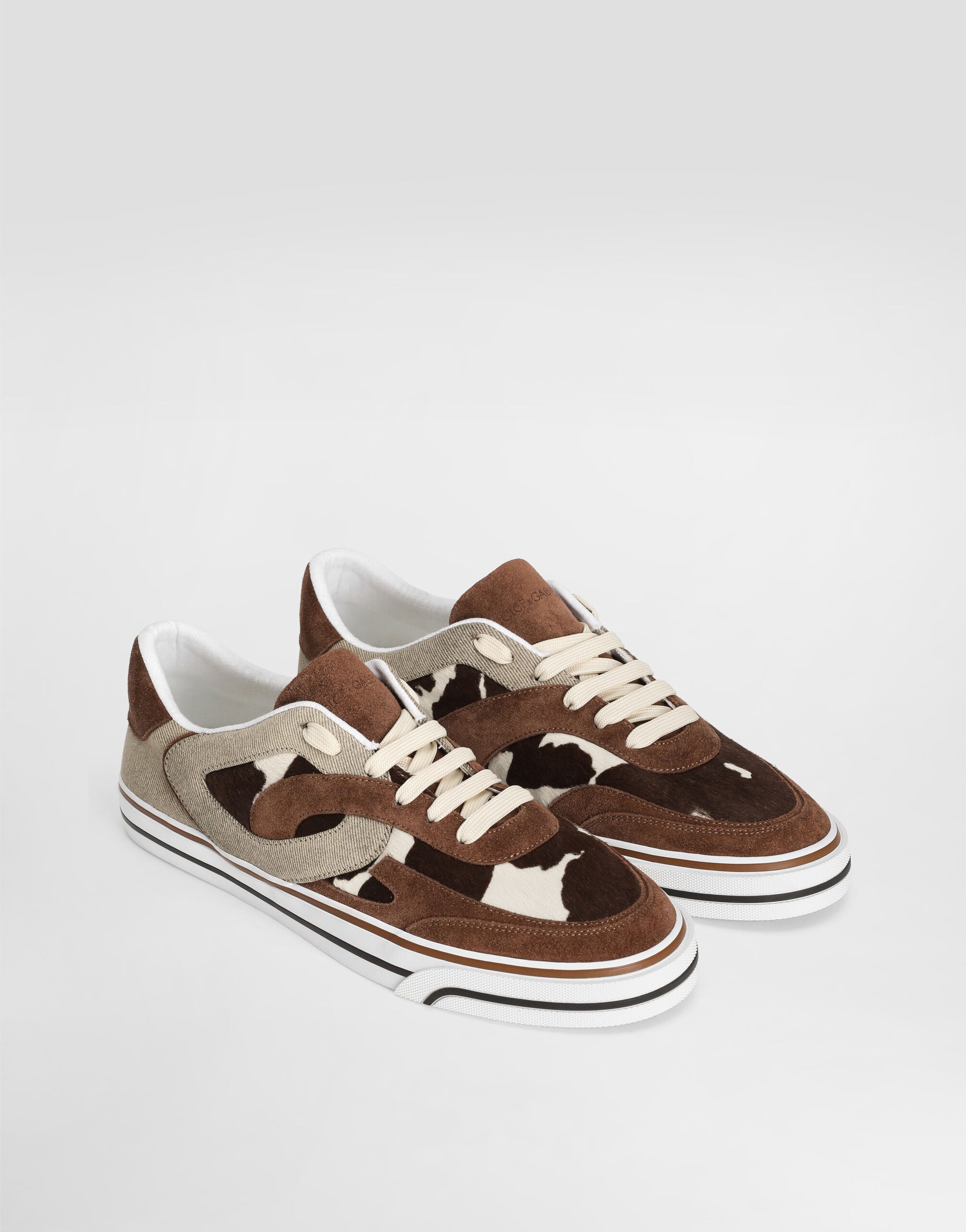DOLCE & GABBANA sailing sneakers in printed pony