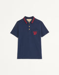 VALENTINO Cotton Piqué Polo Shirt With Vg Embroidery