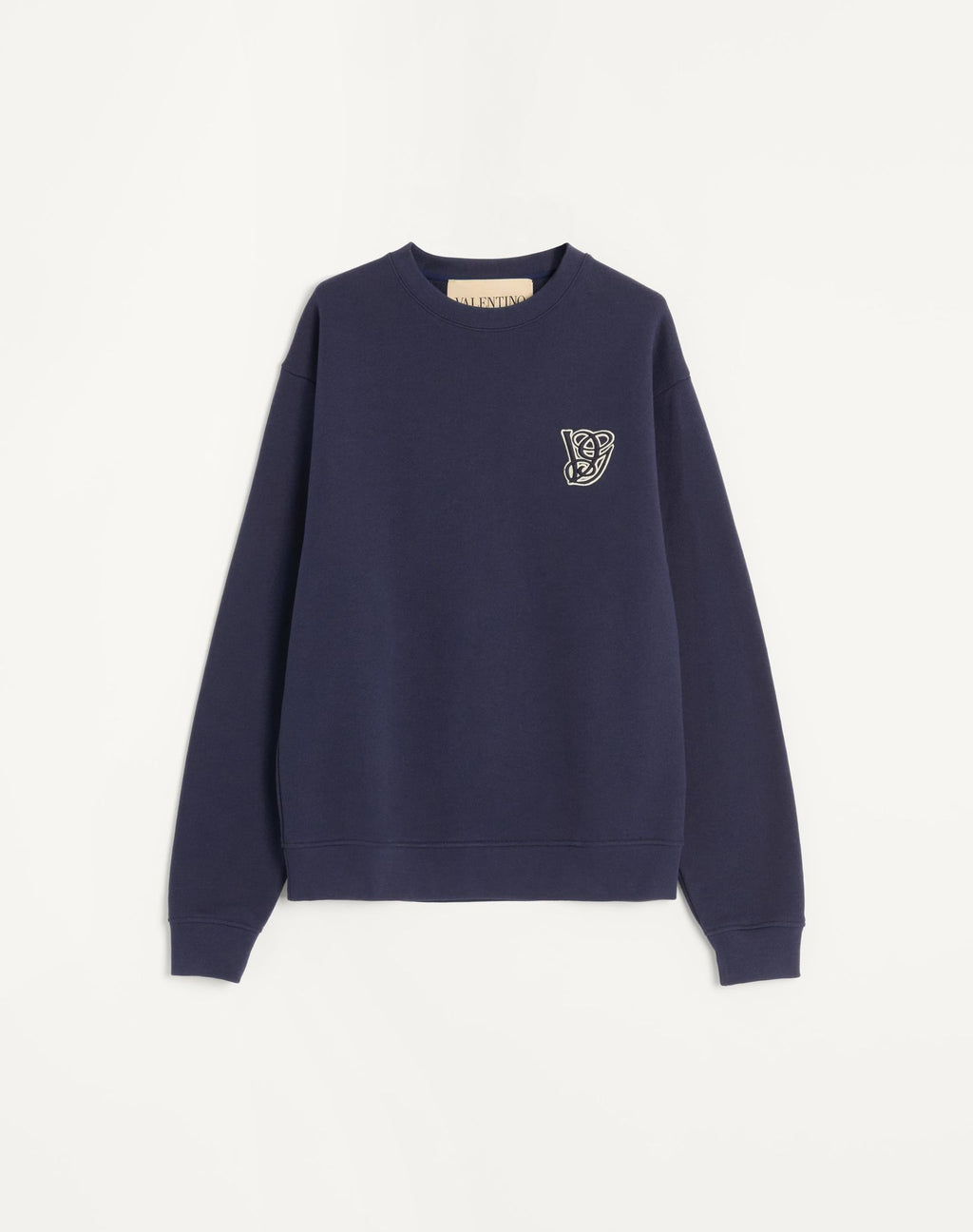 VALENTINO Cotton Sweatshirt With Vg Patch
