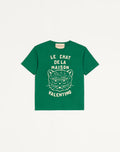 VALENTINO Cotton T-Shirt With Le Chat De La Maison Print