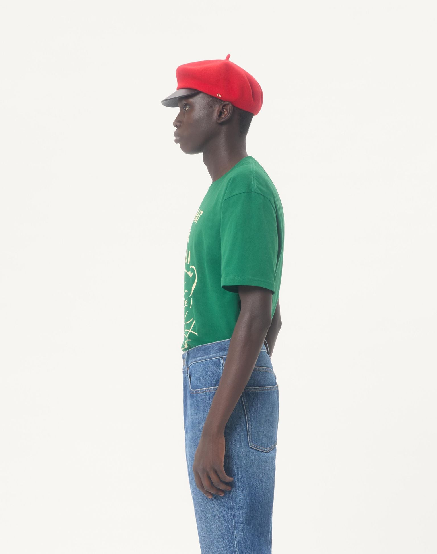 VALENTINO Cotton T-Shirt With Le Chat De La Maison Print