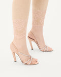 VALENTINO Dans Le Foyer Satin Sandal With Crystals