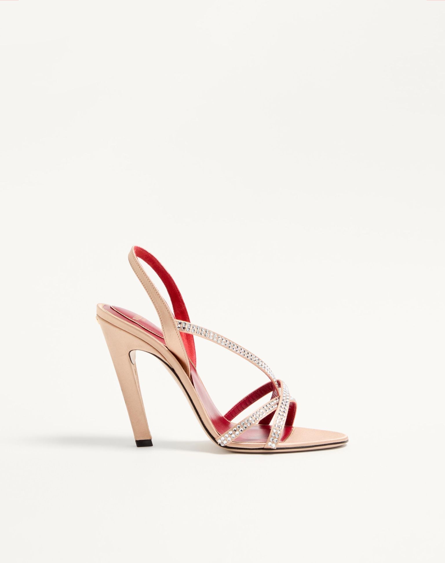 VALENTINO Dans Le Foyer Satin Sandal With Crystals
