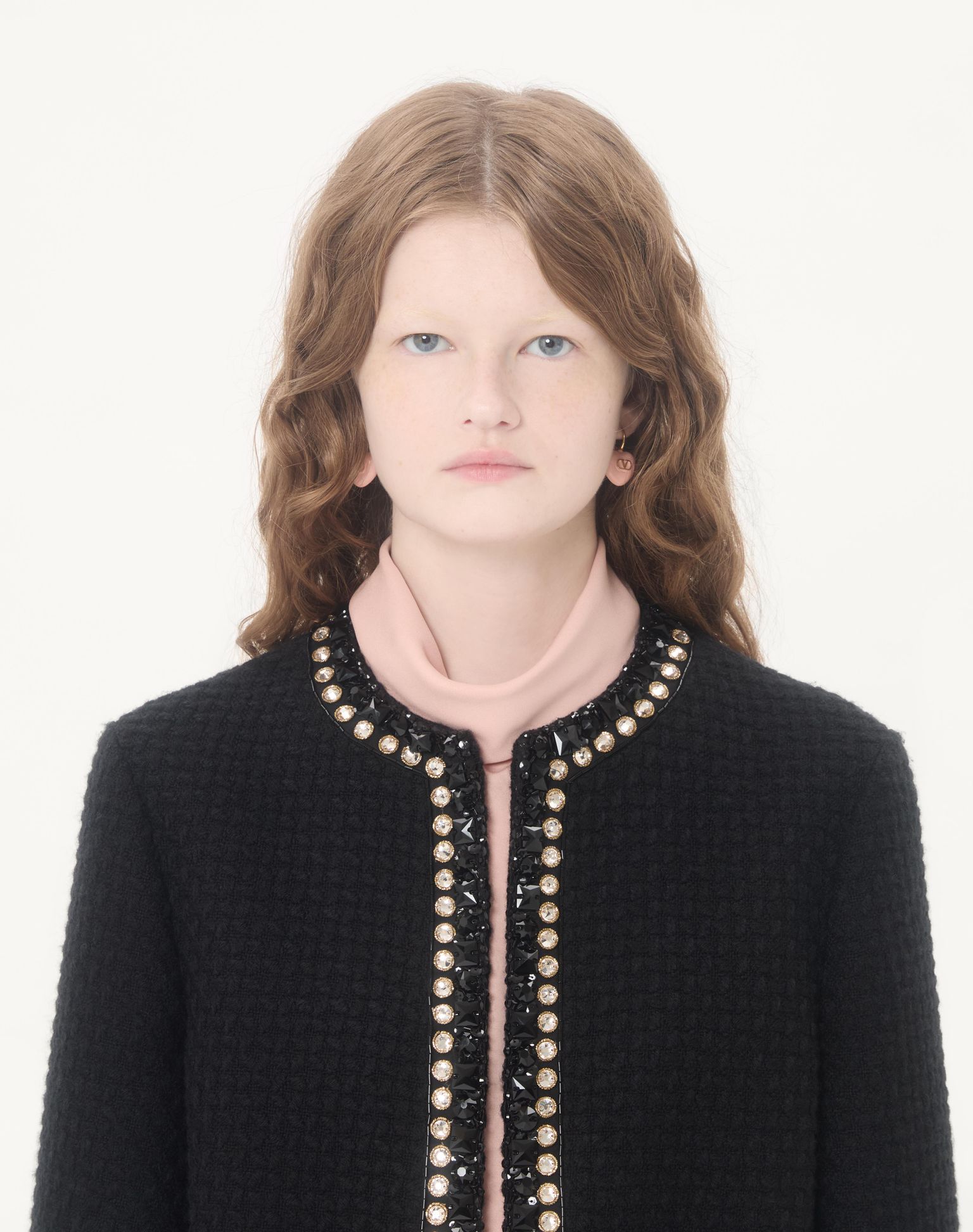 VALENTINO Embroidered Canestrello Tweed Jacket