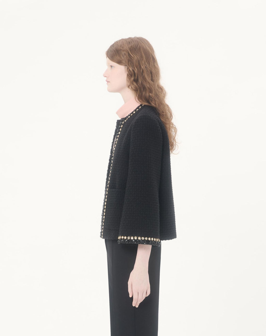 VALENTINO Embroidered Canestrello Tweed Jacket