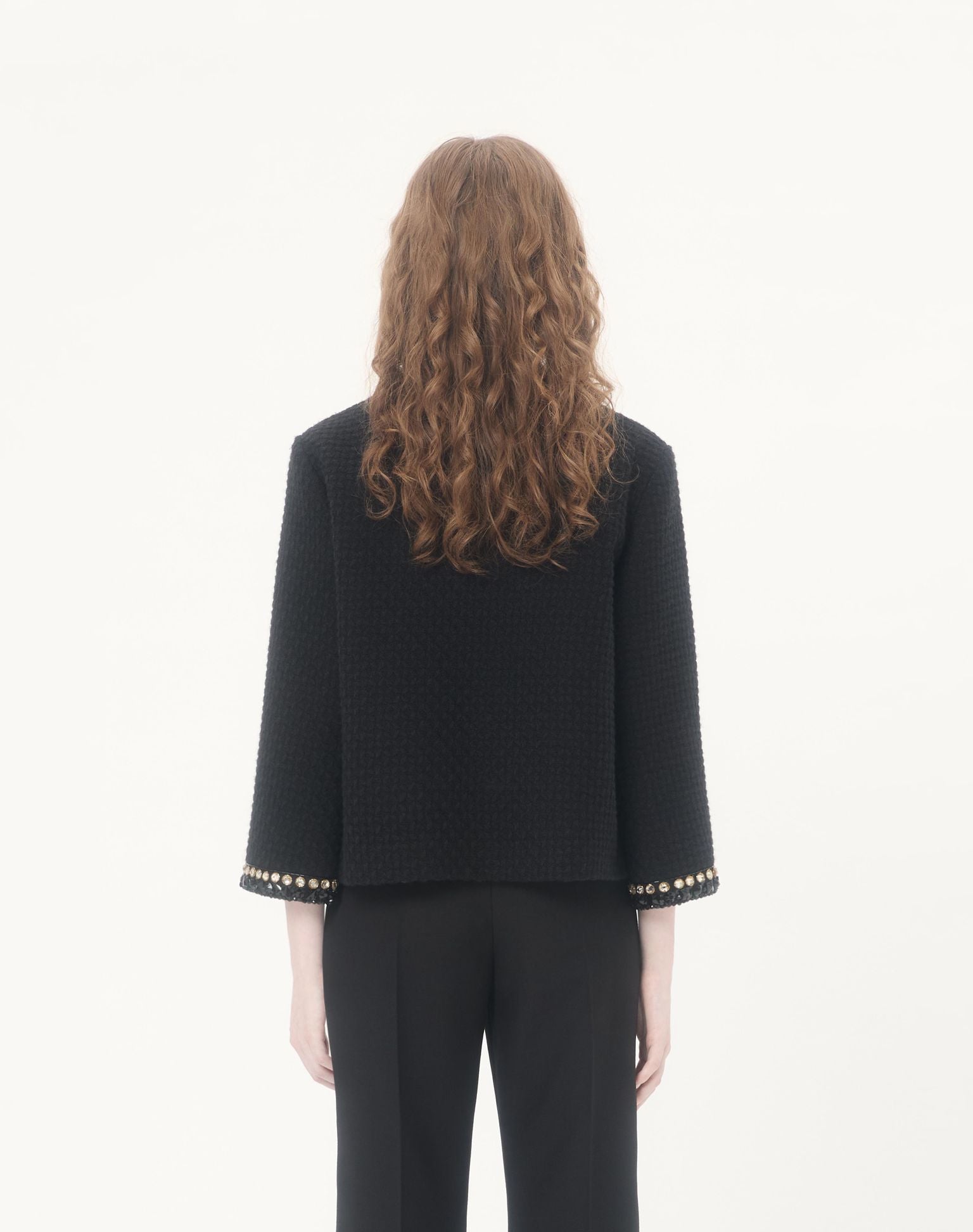 VALENTINO Embroidered Canestrello Tweed Jacket