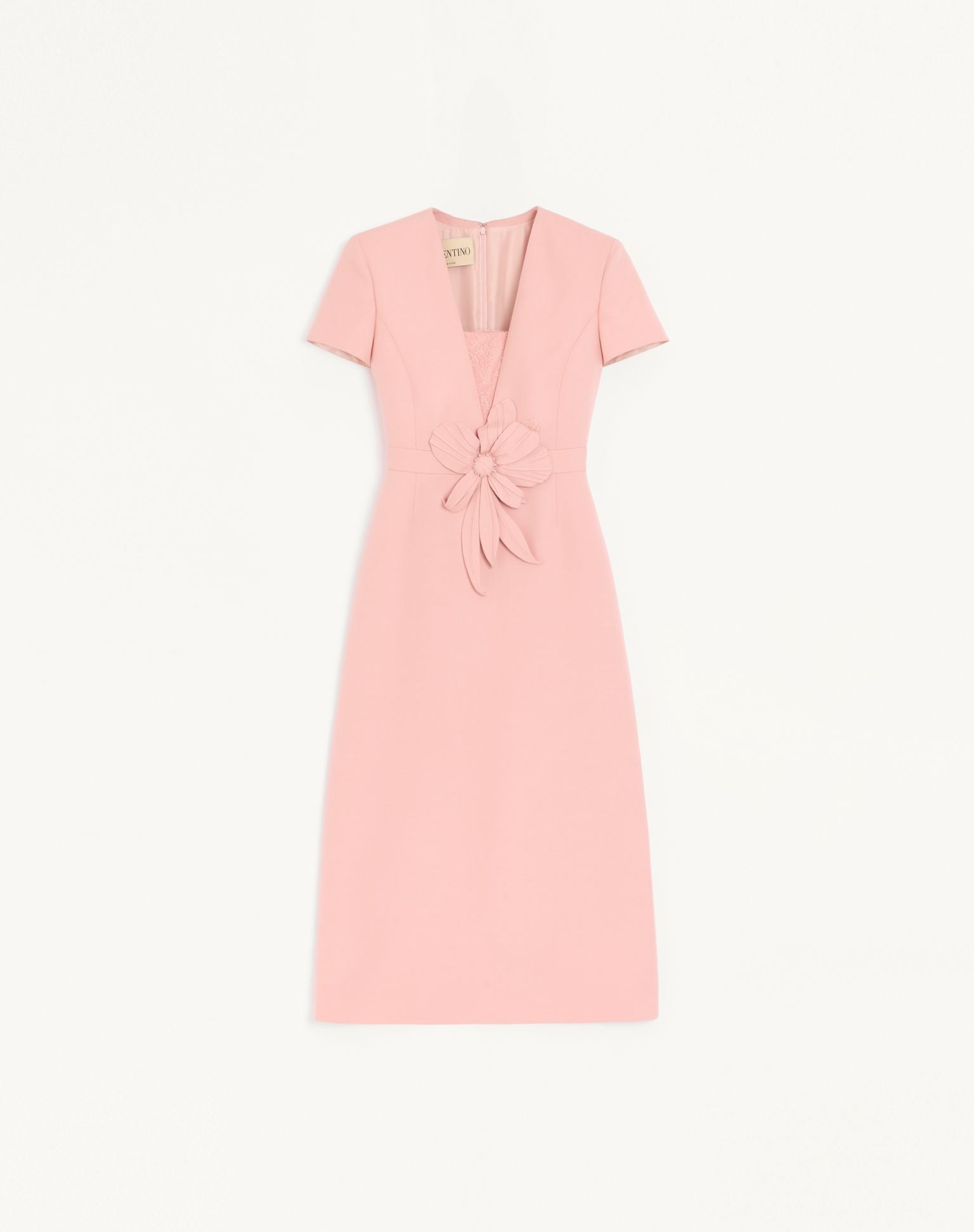 VALENTINO Embroidered Crepe Couture Dress