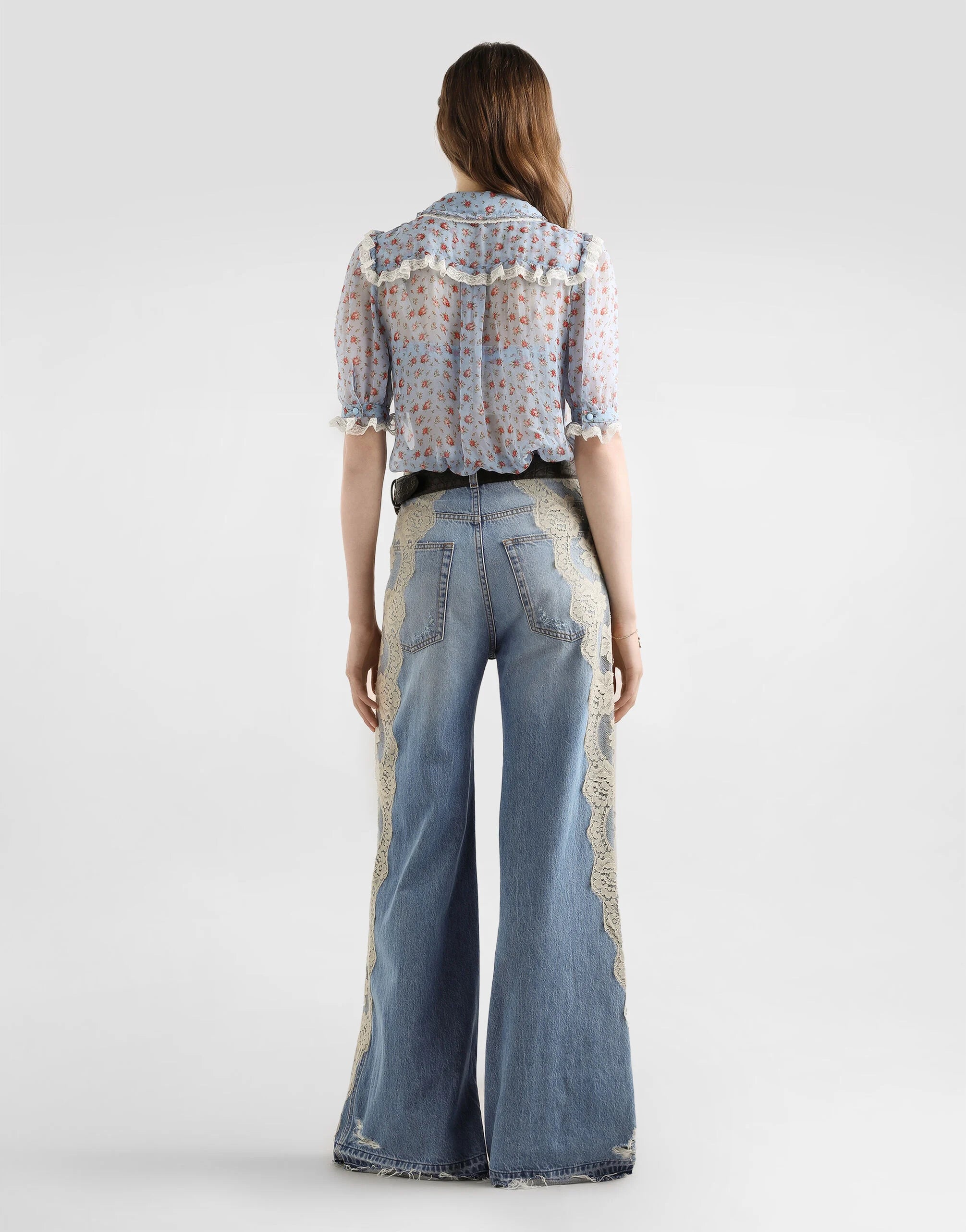 DOLCE & GABBANA pocket denim trousers