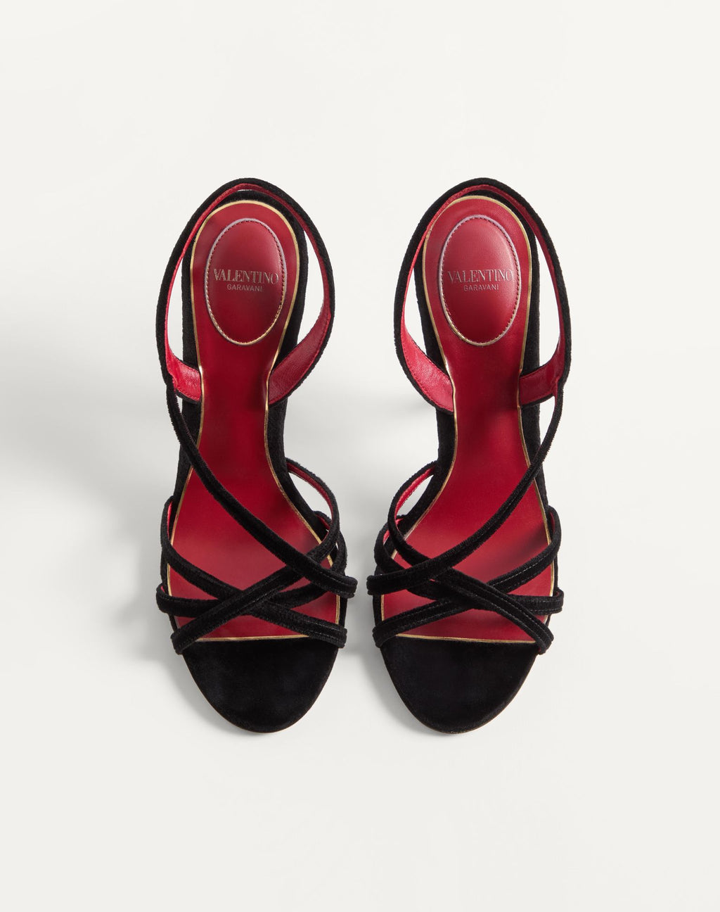 VALENTINO Fetishique Velvet Sandal