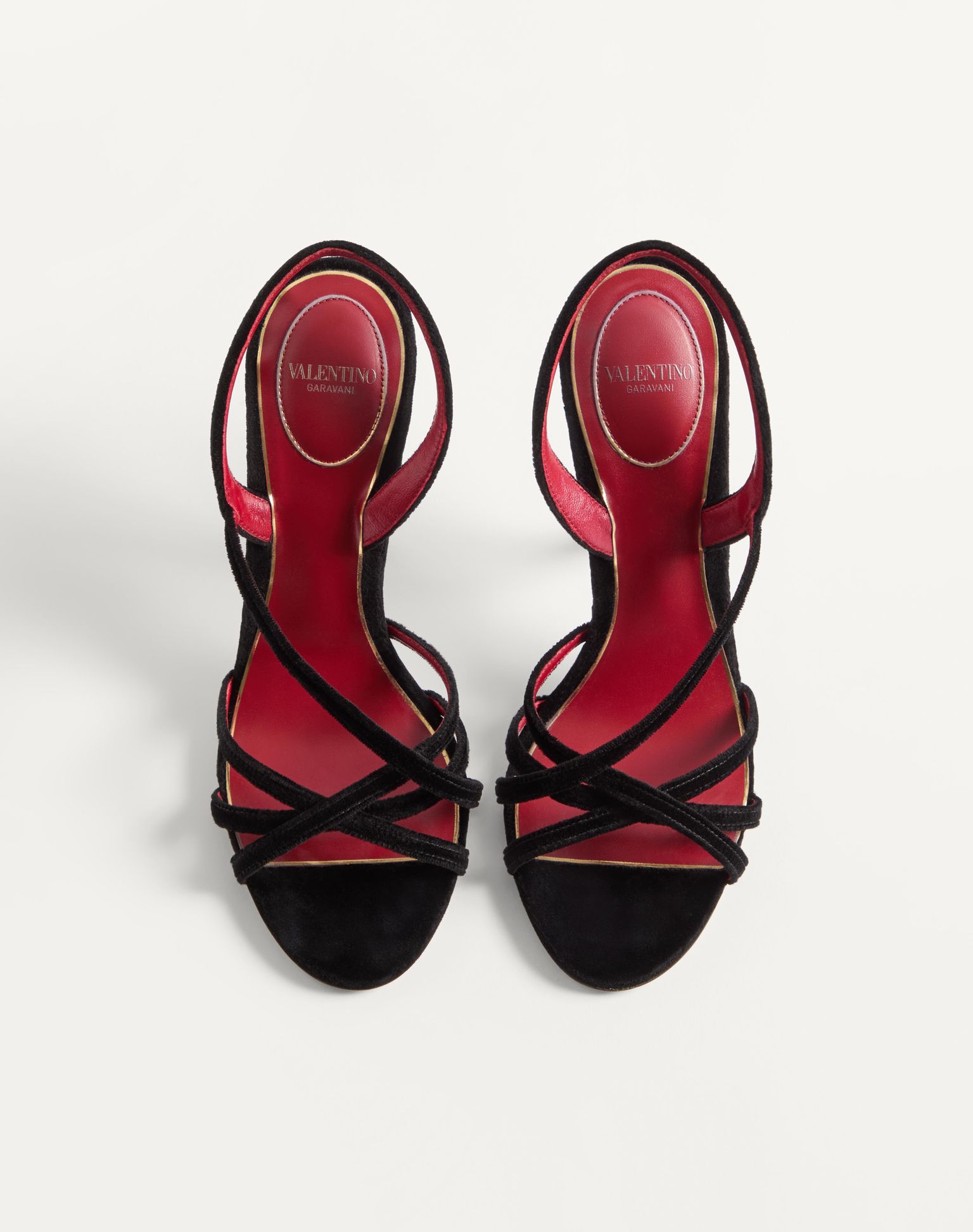 VALENTINO Fetishique Velvet Sandal