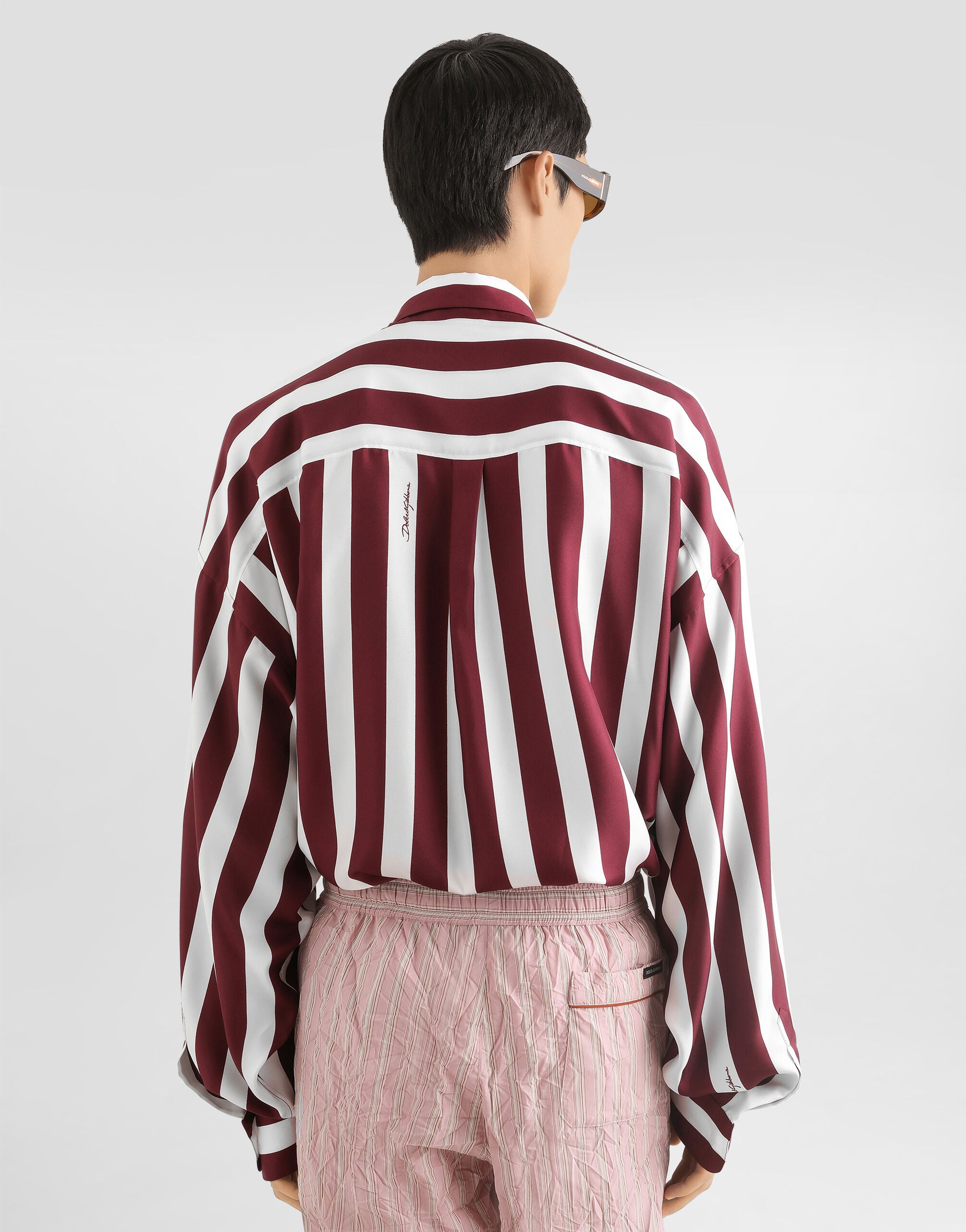 DOLCE & GABBANA Striped silk twill shirt