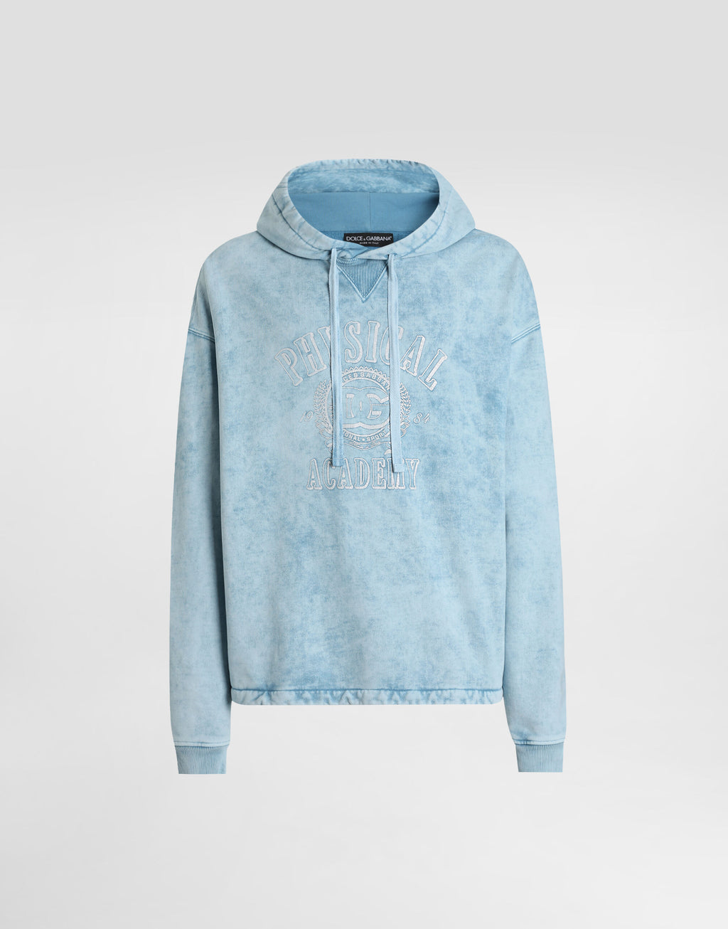 DOLCE & GABBANA Cotton sweatshirt with vintage finish