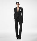TOM FORD SEQUINED WOOL BLEND CREPE COAT