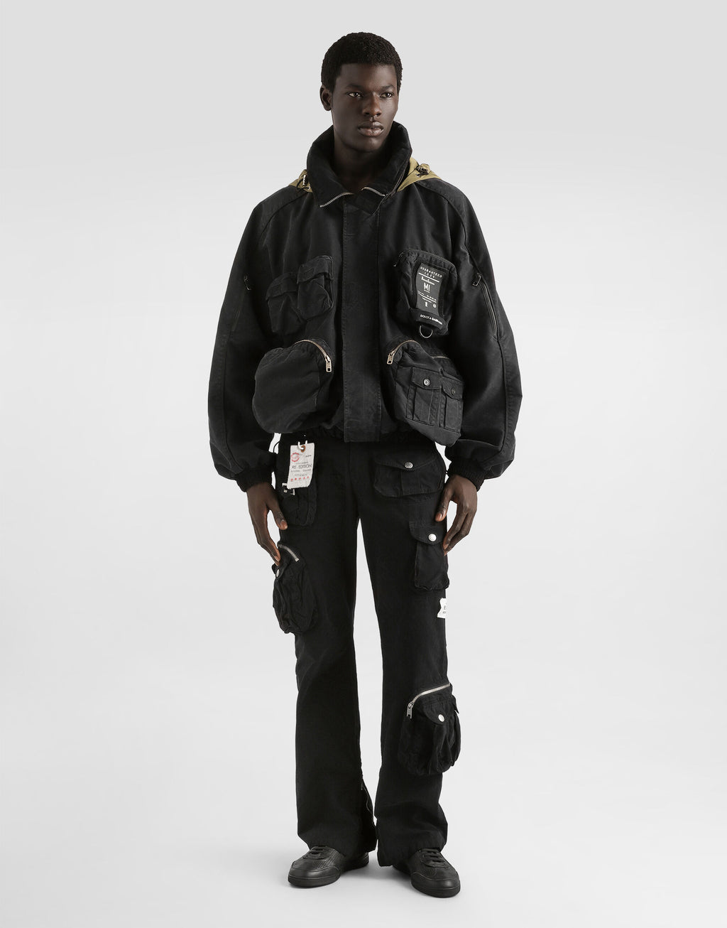 DOLCE & GABBANA Waxed faille trousers