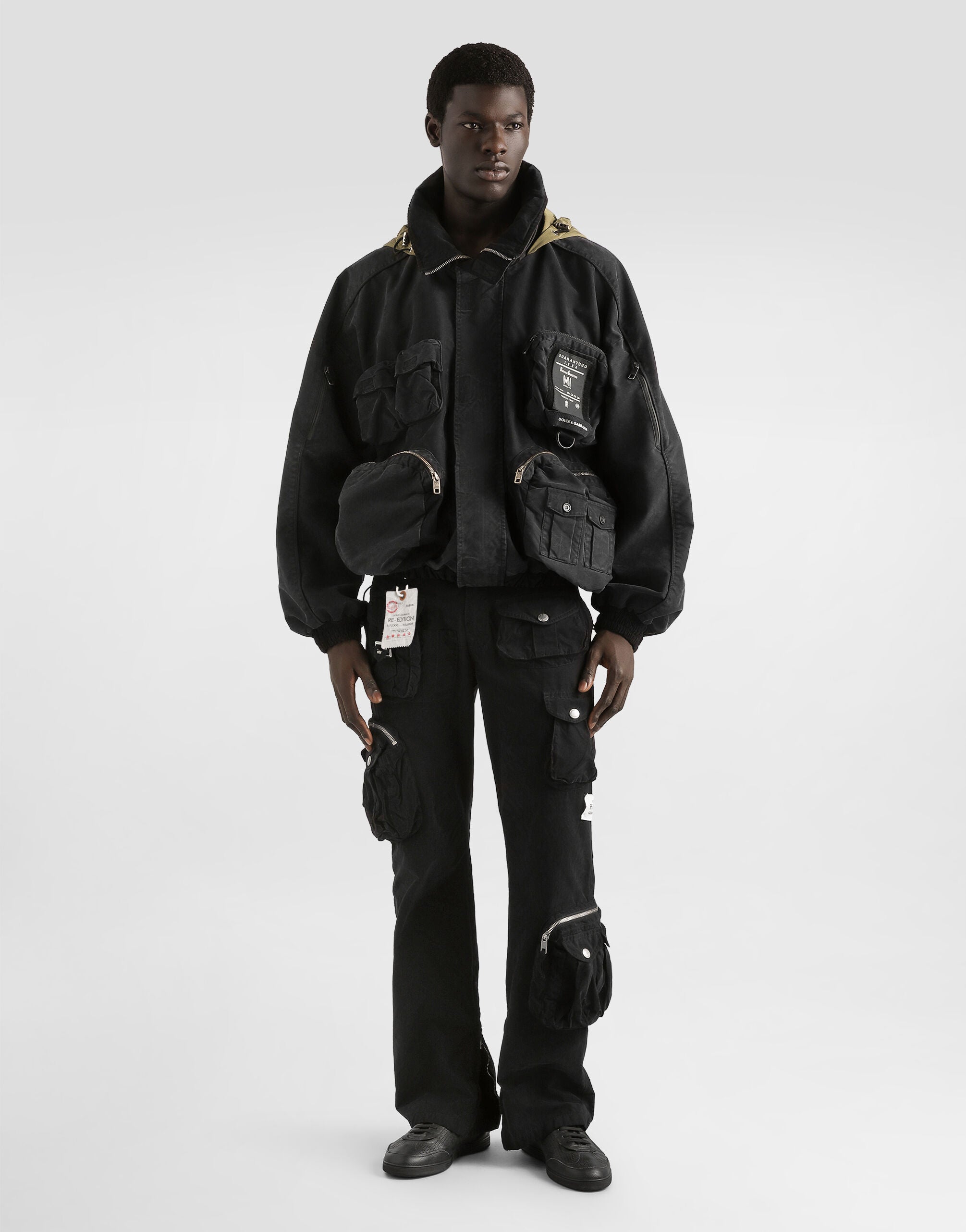 DOLCE & GABBANA Waxed faille trousers