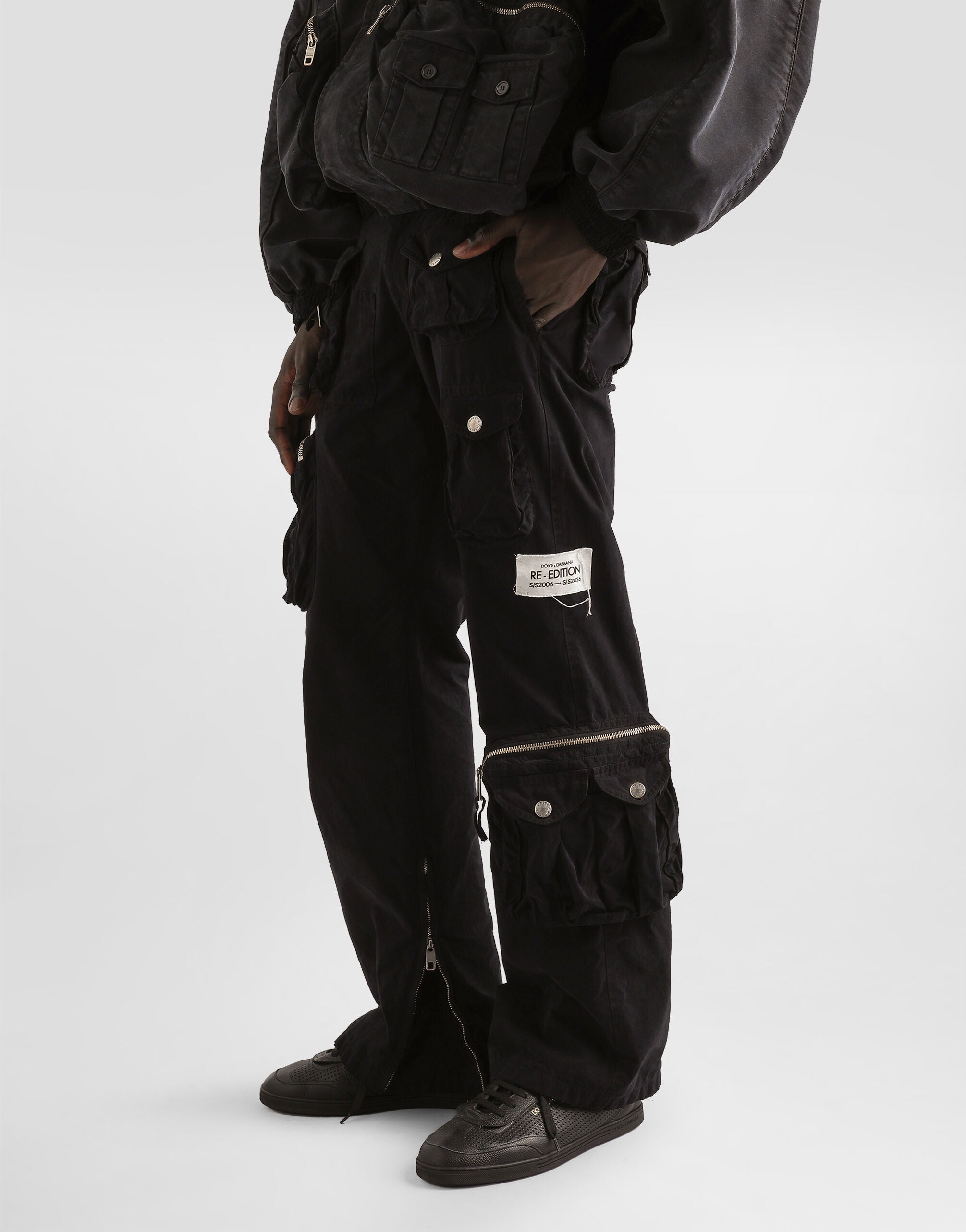 DOLCE & GABBANA Waxed faille trousers