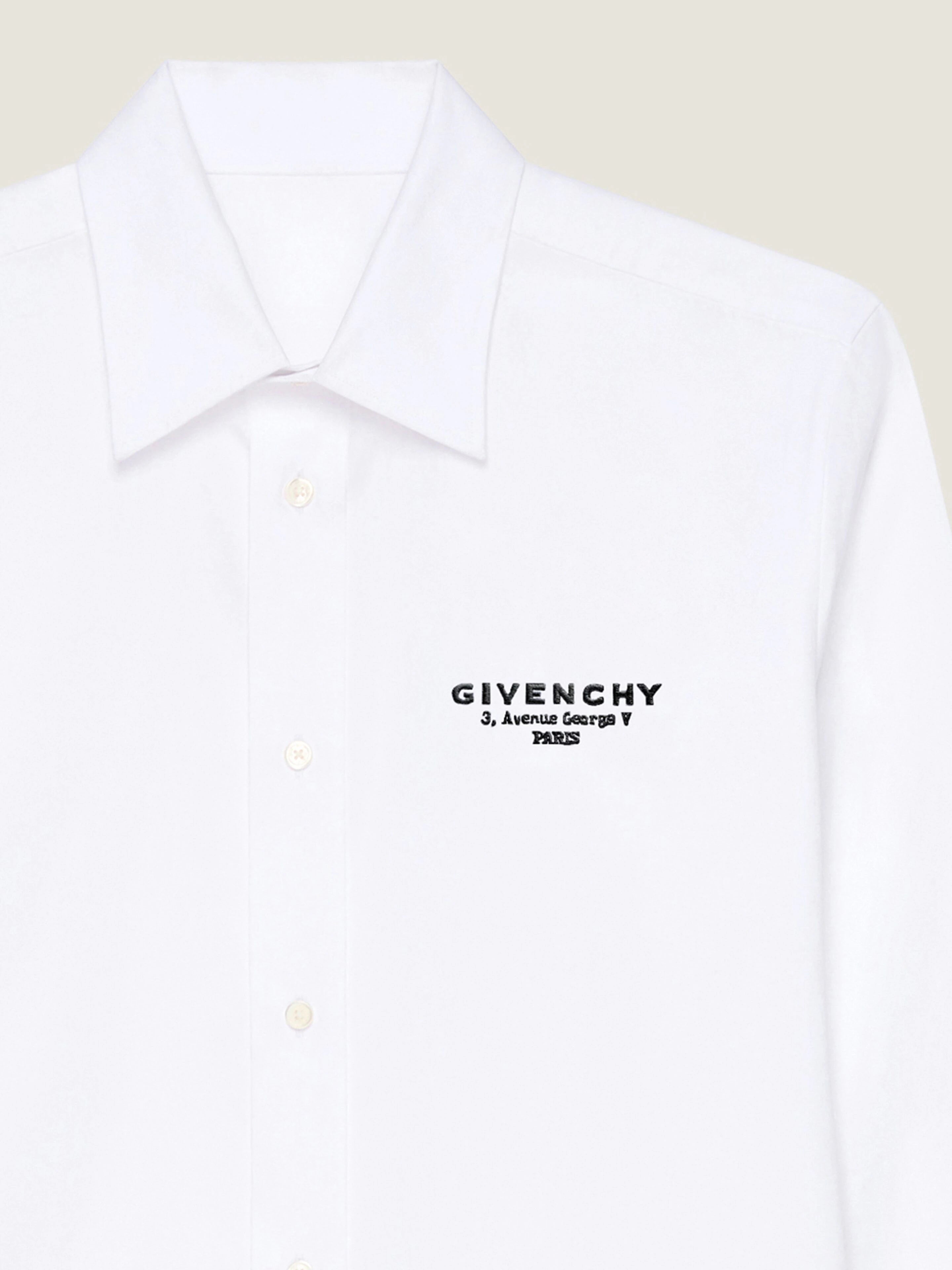 GIVENCHY Shirt in cotton Stamp embroidery