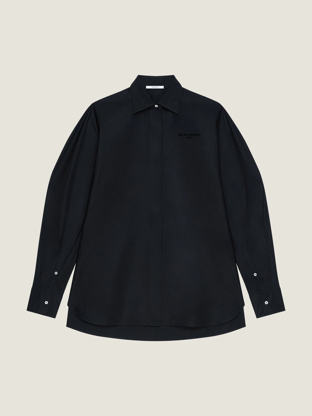 GIVENCHY shirt in poplin with embroidery