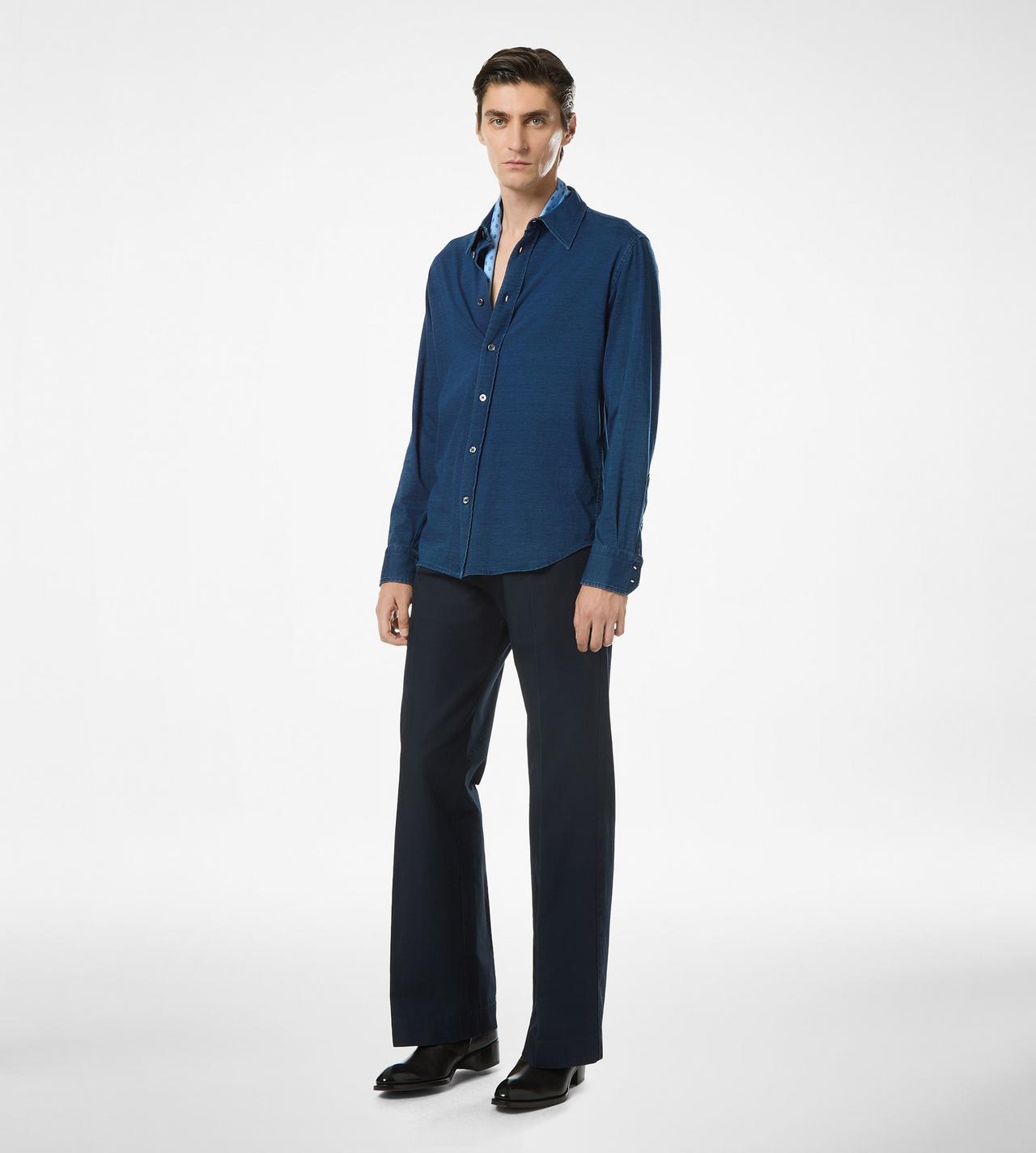 TOM FORD COTTON INDIGO SHIRT