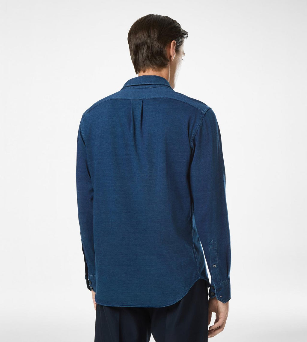 TOM FORD COTTON INDIGO SHIRT