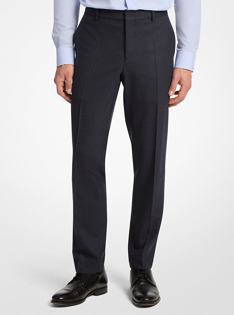Michael Kors Mens Glen Plaid Wool Blend Suit Pants