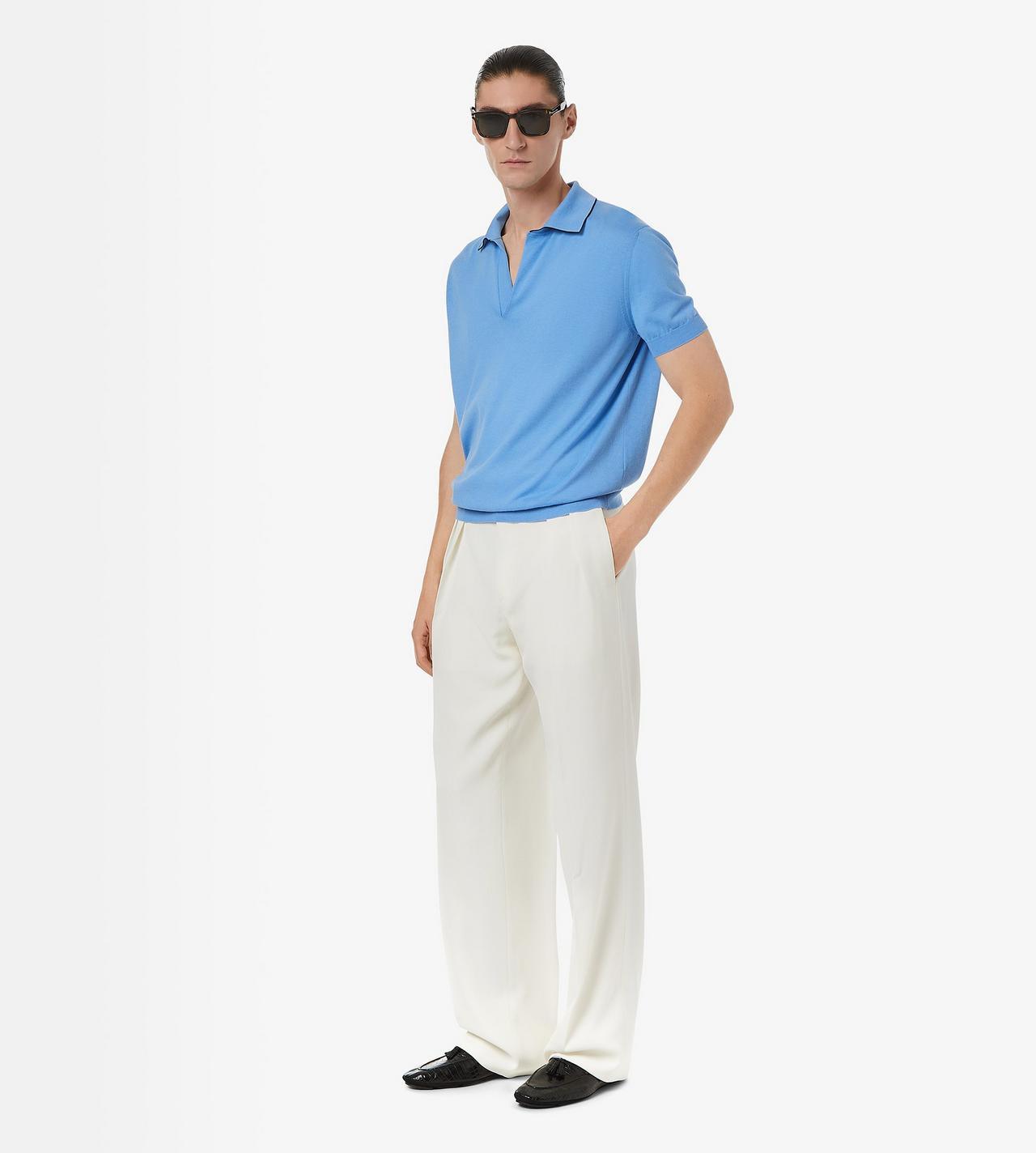 TOM FORD COTTON SILK TIPPING POLO