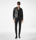 TOM FORD GRAIN LEATHER ZIP BIKER