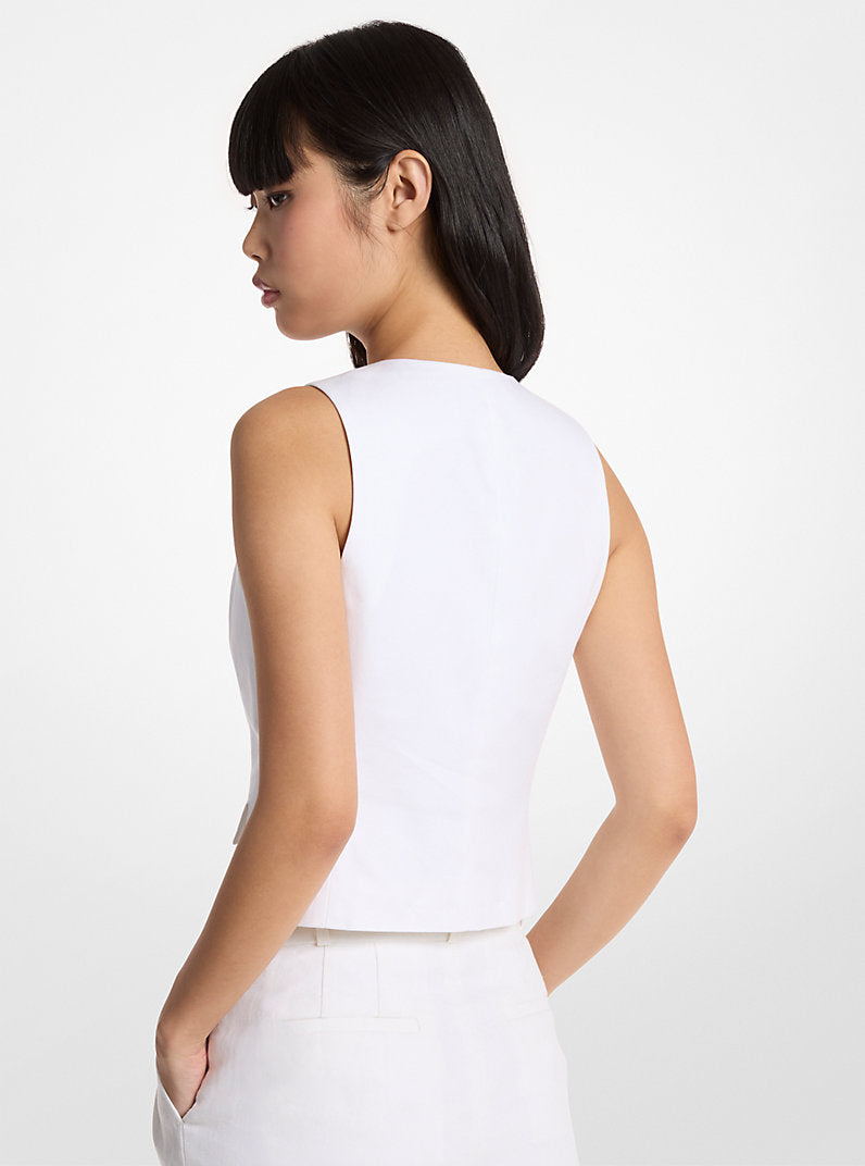 Michael Kors Linen and Cotton Vest