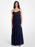 Michael Kors Ruffled Georgette Tiered Maxi Dress