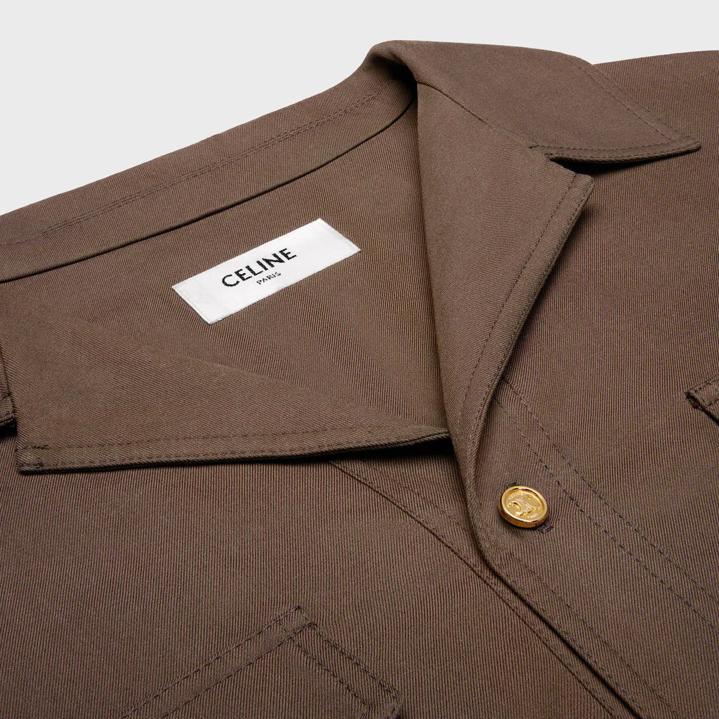 CELINE saharienne dress IN cotton gabardine