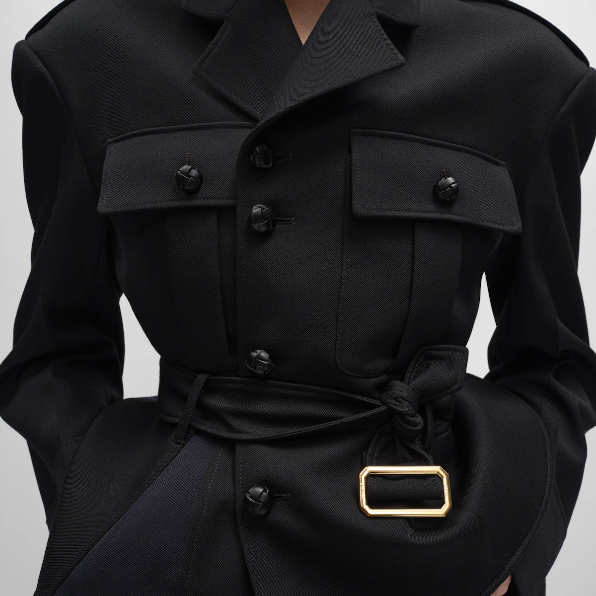CELINE peplum jacket in wool cardigan