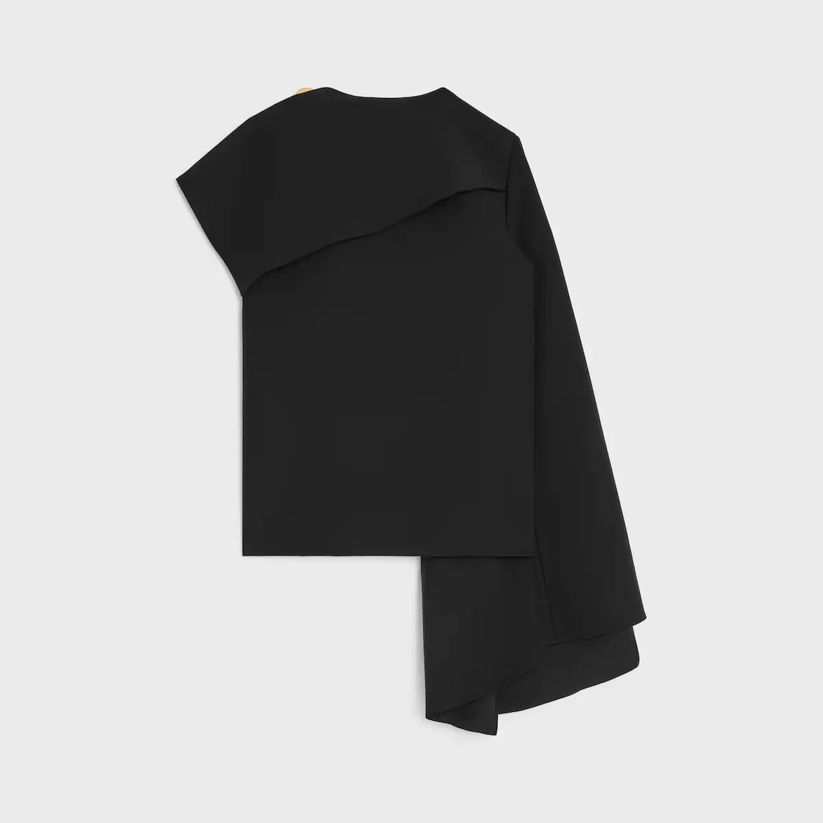 CELINE draped top IN WOOL SILK