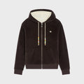CELINE zipped hoodie IN VELVET COTTON