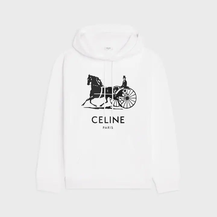 CELINE hoodie IN cotton fleece