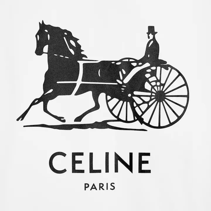 CELINE hoodie IN cotton fleece