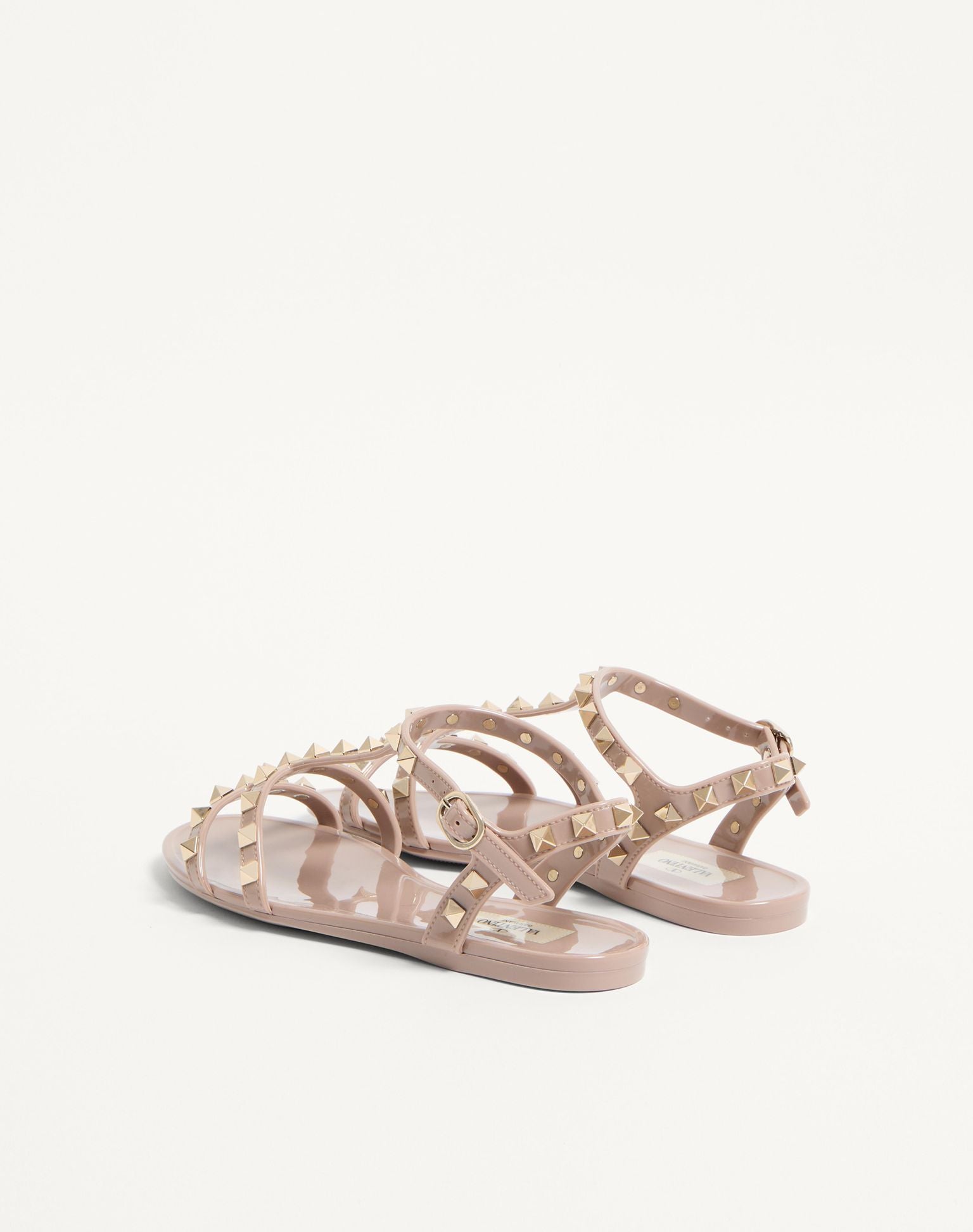 VALENTINO Rockstud Flat Rubber Sandal