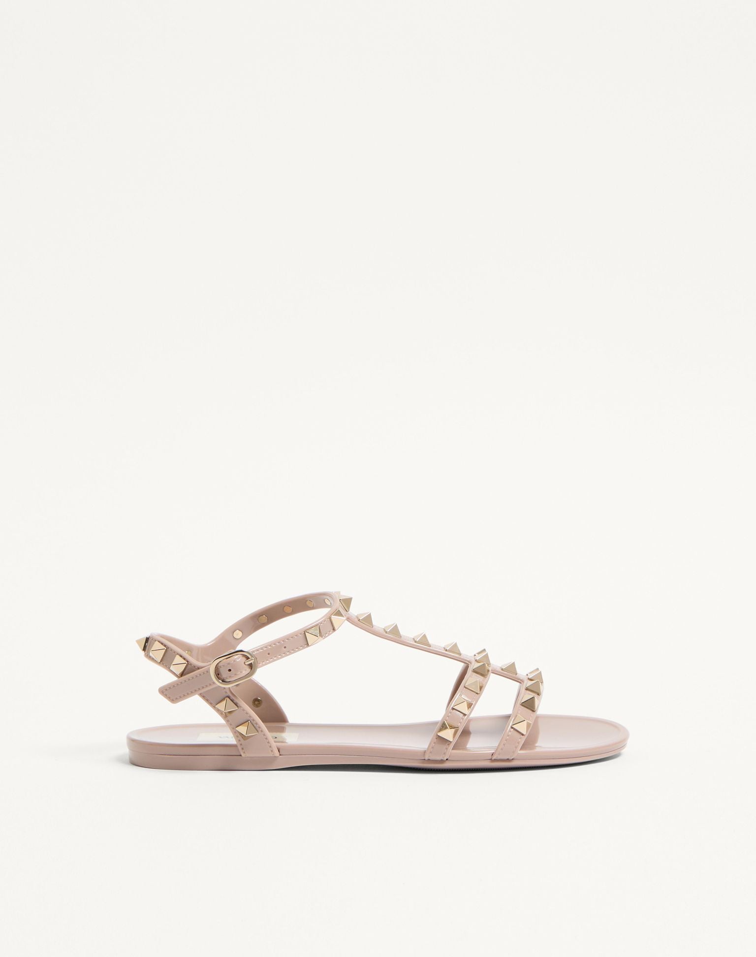 VALENTINO Rockstud Flat Rubber Sandal