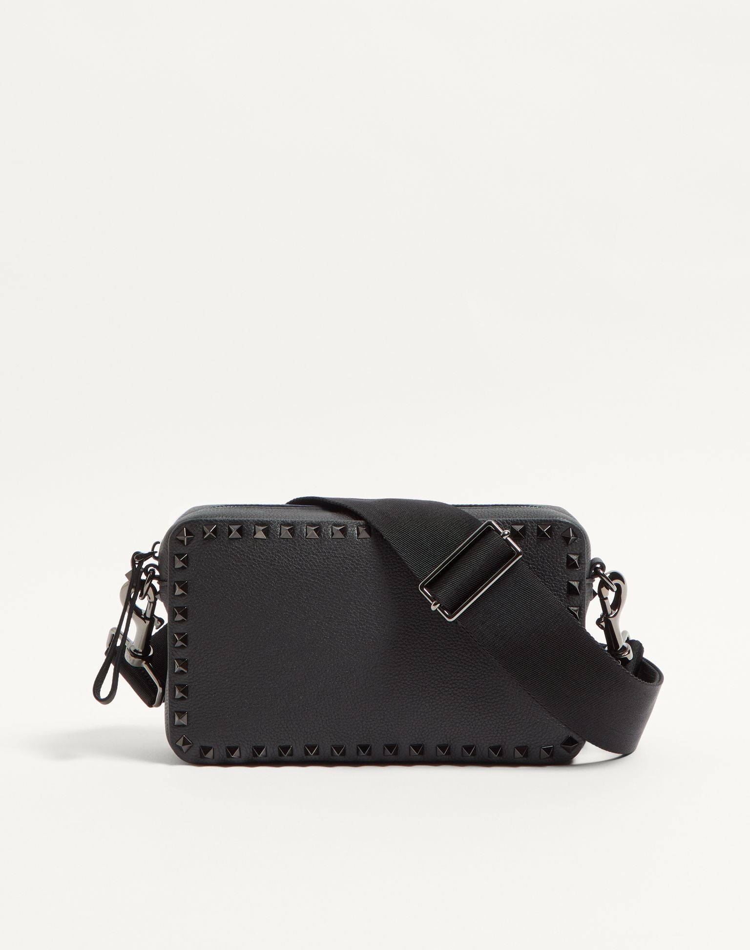VALENTINO Rockstud Grainy Calfskin Crossbody Bag