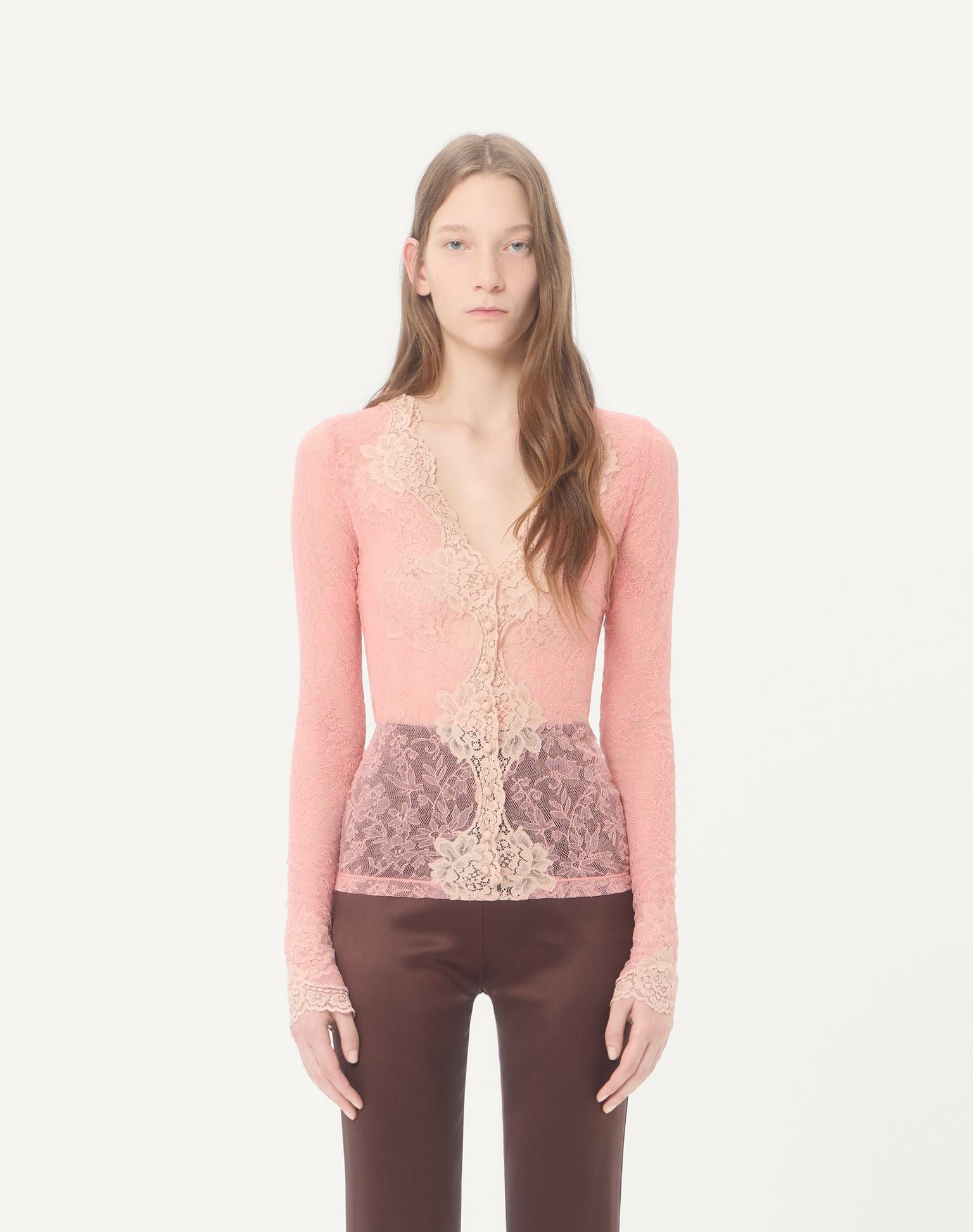 VALENTINO Stretch Lace Cardigan
