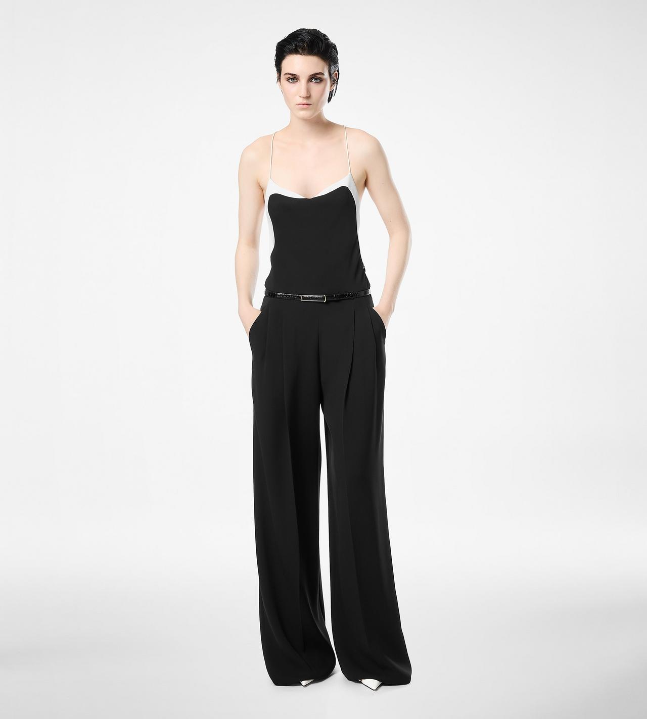 TOM FORD DOUBLE GEORGETTE JUMPSUIT