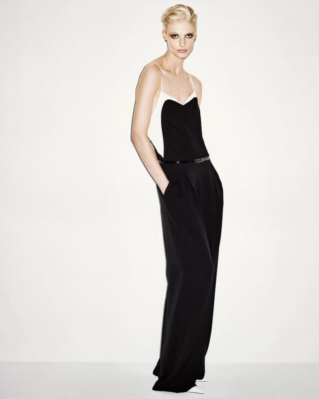 TOM FORD DOUBLE GEORGETTE JUMPSUIT