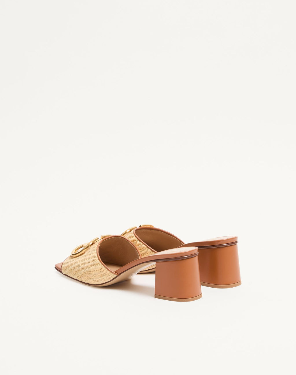 VALENTINO VLogo Signature Slide Sandal In Raffia