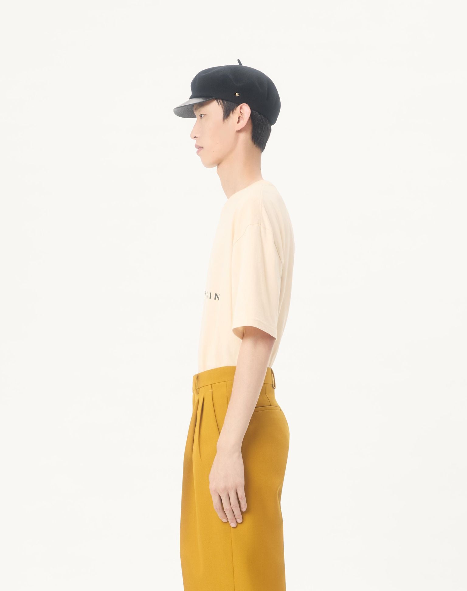 VALENTINO Cotton T-Shirt with Made In Valentino Print