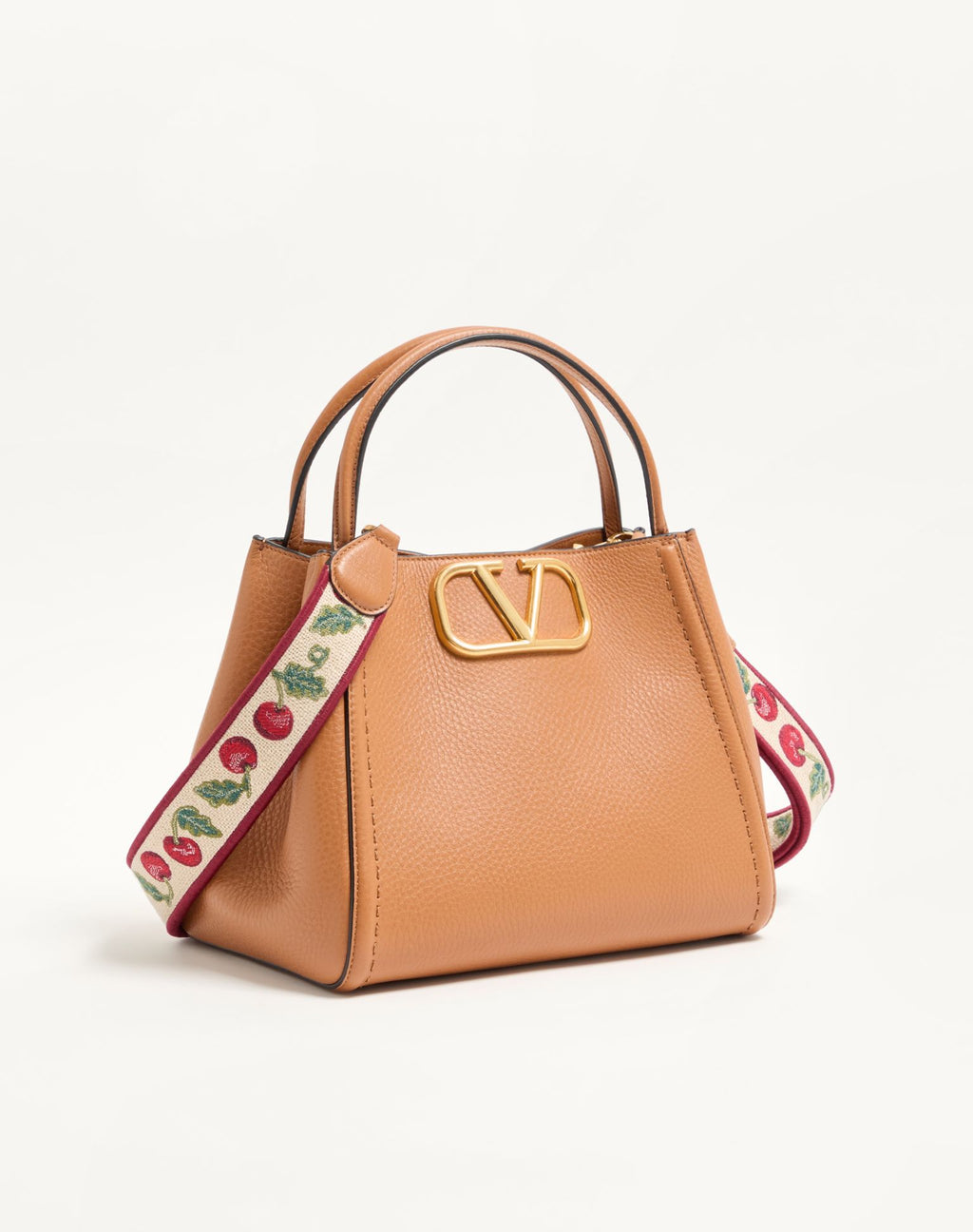 VALENTINO Garavani handbag with Cherryfic embroidered ribbon shoulder strap