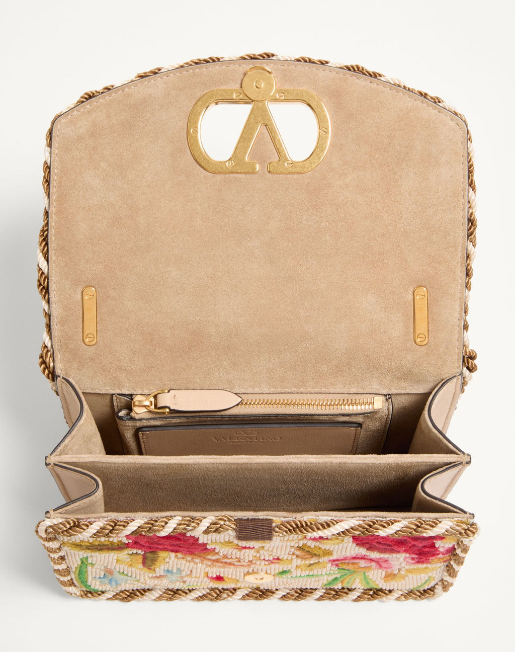 VALENTINO Garavani Vain Small Embroidered Shoulder Bag