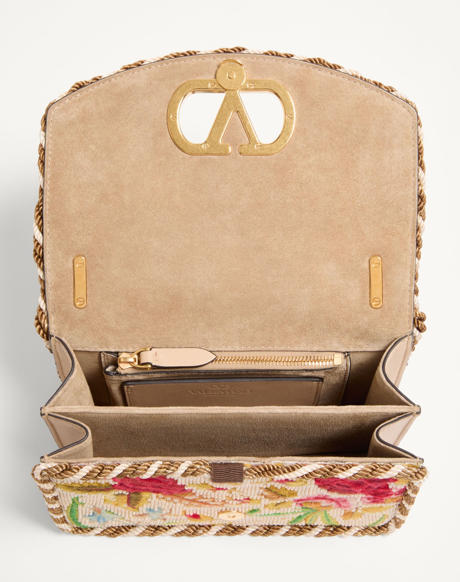 VALENTINO Garavani Vain Small Embroidered Shoulder Bag